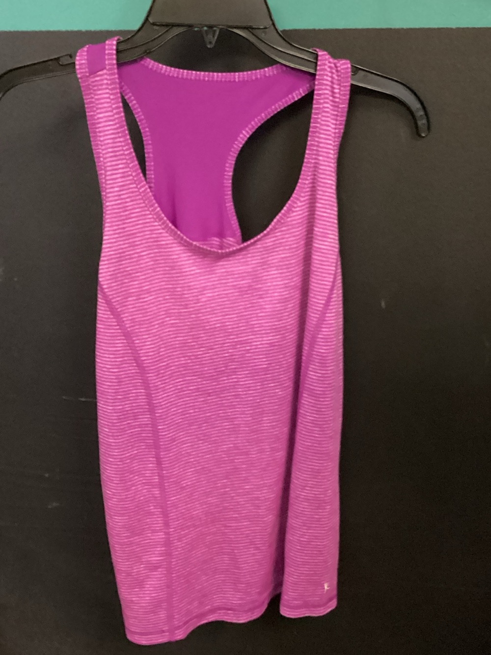 Danskin Now Striped Racerback Tank Top - Magenta